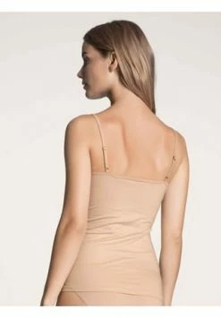 Alternative view of CALIDA Natural Comfort Unterhemd, Spaghetti-Träger, Für Damen 160 ROSE TEINT