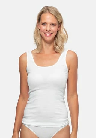 POMPADOUR Unterhemd / Tanktop 5er Pack - Organic Cotton Weiß 4 POMPADOUR Unterhemd / Tanktop 5er Pack - Organic Cotton Weiß – Bild 2