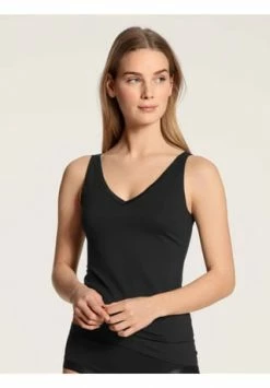 Alternative view of CALIDA Damen Tank-Top Mit V-Ausschnitt Cate Schwarz