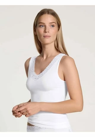 CALIDA Damen Tank-Top Natural Comfort Weiss 4 CALIDA Damen Tank-Top Natural Comfort Weiss – Bild 2