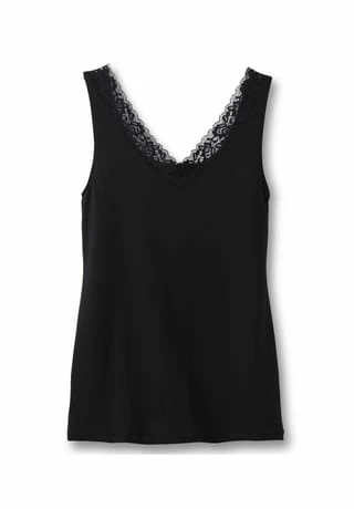 CALIDA Damen Tank-Top Natural Comfort Schwarz 3 CALIDA Damen Tank-Top Natural Comfort Schwarz