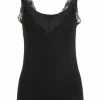 -con-ta- Unterhemd, Spitzen-Details, V-Ausschnitt, Für Damen 200 SCHWARZ -MEY Shop unnamed file 1136