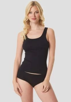 Alternative view of Nina Von C. Secret Unterhemd, Nahtlos, Elastikabschlüsse, Für Damen SCHWARZ