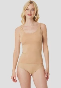 Alternative view of Nina Von C. Secret Unterhemd, Nahtlos, Elastikabschlüsse, Für Damen CARAMEL
