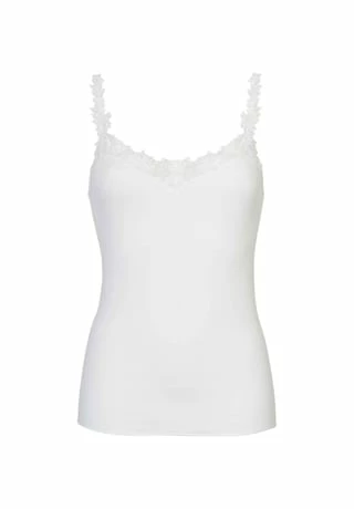 Nina Von C. Damen Tank-Top Fine Cotton Weiß 3 Nina Von C. Damen Tank-Top Fine Cotton Weiß