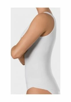 Nina Von C. Unterhemd, Figurbetont, Uni, Für Damen 100 WEISS