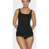 Nina Von C. Achseltop, Eckiger Ausschnitt, Basic, Für Damen 200 SCHWARZ -MEY Shop unnamed file 1178