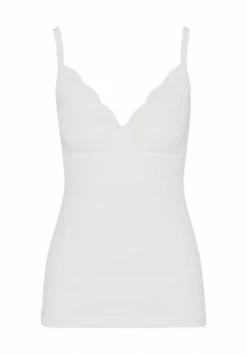 Nina Von C. BH-Unterhemd, Spitze, Uni, Für Damen 100 WEISS