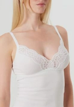Alternative view of Nina Von C. BH-Unterhemd, Spitze, Uni, Für Damen 100 WEISS