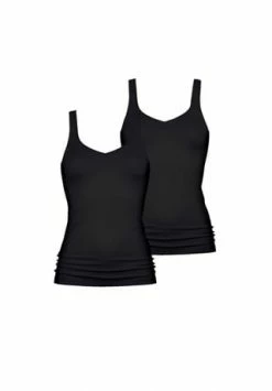 Mey Unterhemd / Tanktop 2er Pack Noblesse Schwarz