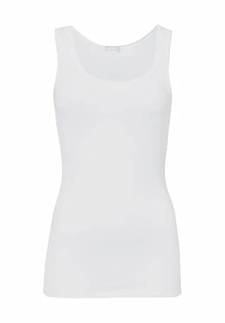 HANRO Ultralight Tank-Top, Uni, U-Ausschnitt, Für Damen 0101/ WHITE 3 HANRO Ultralight Tank-Top, Uni, U-Ausschnitt, Für Damen 0101/ WHITE