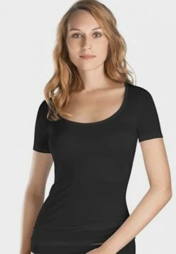 HANRO Unterhemd, Baumwolle, Rundhalsausschnitt, Für Damen 0019/ BLACK 13 HANRO Unterhemd, Baumwolle, Rundhalsausschnitt, Für Damen 0019/ BLACK -MEY Shop unnamed file 1244