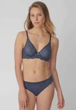 Triumph Amourette Charm Bügel-BH, Blütenspitze, Schleife, Für Damen BLUE NIGHTS -MEY Shop unnamed file 1351