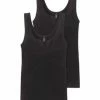 SCHIESSER Unterhemd, 2er-Pack, Stickerei, Für Damen Schwarz 2 SCHIESSER Unterhemd, 2er-Pack, Stickerei, Für Damen Schwarz -MEY Shop unnamed file 1386