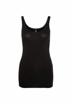 SCHIESSER Cotton Essentials Unterhemd, 2er-Pack, Für Damen C0 000 SCHWARZ -MEY Shop unnamed file 1439