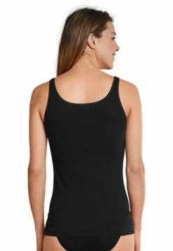 SCHIESSER Cotton Essentials Unterhemd, 2er-Pack, Für Damen C0 000 SCHWARZ -MEY Shop unnamed file 1440