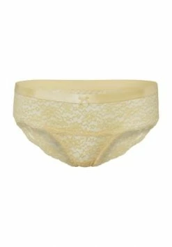 MANGUUN Hüftslip, Spitze, Schleife, Für Damen 031 GELB HELL