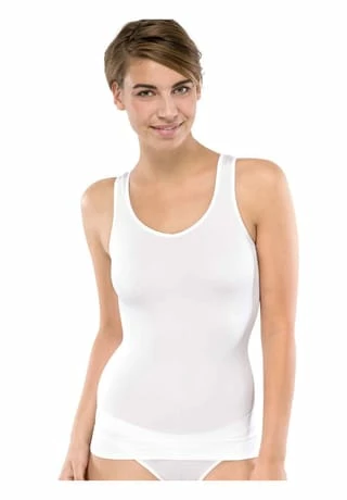 SCHIESSER Seamless Light Unterhemd, V-Ausschnitt, Für Damen 100 WEISS 4 SCHIESSER Seamless Light Unterhemd, V-Ausschnitt, Für Damen 100 WEISS – Bild 2