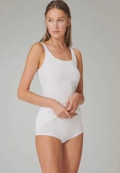 Alternative view of SCHIESSER 2PACK Trägertop, 100 WEISS, 38 100 WEISS