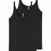 SCHIESSER 2PACK Trägertop, 000 SCHWARZ, 36 000 SCHWARZ