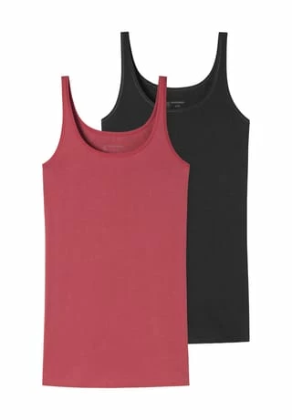 SCHIESSER 95/5 Unterhemd, Basic, 2er-Pack, Für Damen 908 SORTIERT 2 3 SCHIESSER 95/5 Unterhemd, Basic, 2er-Pack, Für Damen 908 SORTIERT 2
