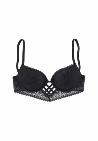 LASCANA Damen Push-Up-BH Isara Black 3 LASCANA Damen Push-Up-BH Isara Black