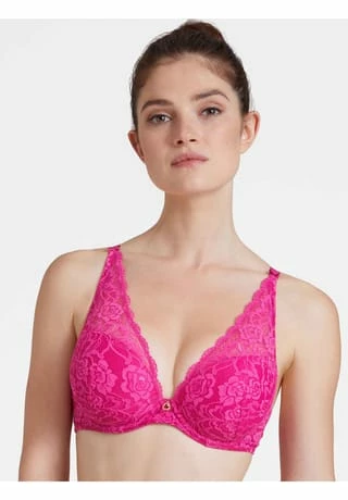 Aubade Damen Schal Push-Up BH Rosessence Fuchsia 4 Aubade Damen Schal Push-Up BH Rosessence Fuchsia – Bild 2