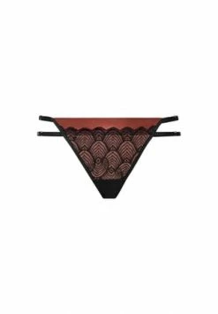 LASCANA Damen String Black-Copper