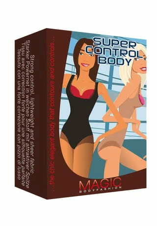 MAGIC BODYFASHION® Super Control Body, Netzmaterial, Uni, Für Damen SCHWARZ 6 MAGIC BODYFASHION® Super Control Body, Netzmaterial, Uni, Für Damen SCHWARZ – Bild 4