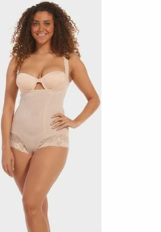 MAGIC BODYFASHION® Super Control Body, Netzmaterial, Uni, Für Damen LATTE 5 MAGIC BODYFASHION® Super Control Body, Netzmaterial, Uni, Für Damen LATTE – Bild 3