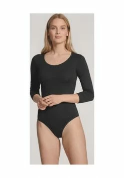 CALIDA Natural Comfort Body, Langarm, Uni, Für Damen 992 SCHWARZ