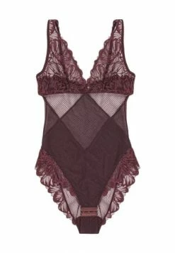 Triumph Lavish Spotlight Body, Spitze, Für Damen CLARET