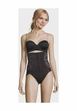 MAIDENFORM® Maxi-Slip, Taillenformend, Spitze, Für Damen K9L BLACK COMBO