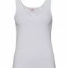-con-ta- Unterhemd "Gisela", 2er-Pack, Spitzen-Dekolleté, Für Damen Weiß -MEY Shop unnamed file 436