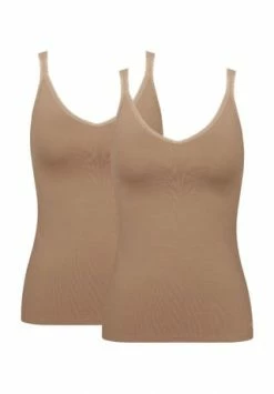 Sloggi GO Unterhemd, 2er-Pack, Uni, Für Damen NOSTALGIC BROWN