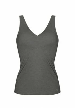 Sloggi Zero Feel Natural Unterhemd, V-Ausschnitt, Für Damen BLACK COMB.