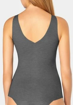 Sloggi Zero Feel Natural Unterhemd, V-Ausschnitt, Für Damen BLACK COMB. -MEY Shop unnamed file 490