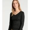 CALIDA Natural Joy Unterhemd, Langarm, V-Ausschnitt, Für Damen 992 SCHWARZ 2 CALIDA Natural Joy Unterhemd, Langarm, V-Ausschnitt, Für Damen 992 SCHWARZ -MEY Shop unnamed file 518