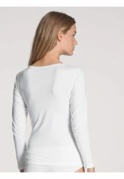 CALIDA Natural Joy Unterhemd, Langarm, V-Ausschnitt, Für Damen 001 WEISS 12 CALIDA Natural Joy Unterhemd, Langarm, V-Ausschnitt, Für Damen 001 WEISS -MEY Shop unnamed file 526