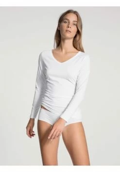CALIDA Natural Joy Unterhemd, Langarm, V-Ausschnitt, Für Damen 001 WEISS 14 CALIDA Natural Joy Unterhemd, Langarm, V-Ausschnitt, Für Damen 001 WEISS -MEY Shop unnamed file 528