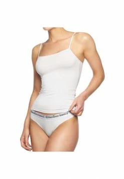 Alternative view of Bamboo Basiscs© Damen Spaghetti Top VERA, 2er Pack - Unterhemd, Single Jersey Weiß