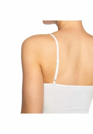 Bamboo Basiscs© Damen Spaghetti Top VERA, 2er Pack - Unterhemd, Single Jersey Weiß 6 Bamboo Basiscs© Damen Spaghetti Top VERA, 2er Pack - Unterhemd, Single Jersey Weiß – Bild 4