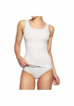 Alternative view of Bamboo Basiscs© Damen Tank Top ANNA, 2er Pack - Unterhemd, Rundhals, Single Jersey Weiß
