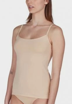 SKINY® Advantage Micro Unterhemd, Spaghetti-Träger, 2er Pack, Für Damen Beige -MEY Shop unnamed file 601