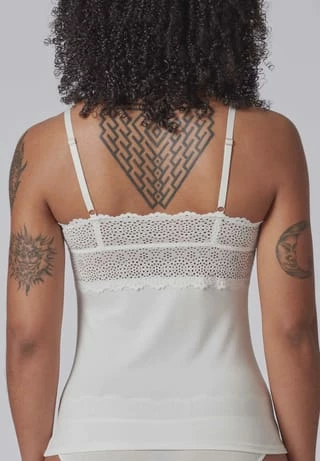 SKINY® 08058 Da. Spaghettishir, 7608 IVORY, 38 7608 IVORY 5 SKINY® 08058 Da. Spaghettishir, 7608 IVORY, 38 7608 IVORY – Bild 3