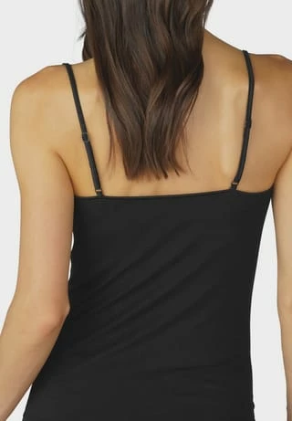 Mey Unterhemd, Spaghetti-Träger, Spitze, Uni, Für Damen 3 SCHWARZ 4 Mey Unterhemd, Spaghetti-Träger, Spitze, Uni, Für Damen 3 SCHWARZ – Bild 2