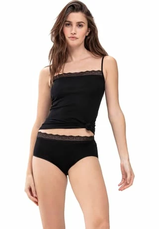 Mey Unterhemd, Spaghetti-Träger, Spitze, Uni, Für Damen 3 SCHWARZ 6 Mey Unterhemd, Spaghetti-Träger, Spitze, Uni, Für Damen 3 SCHWARZ – Bild 4