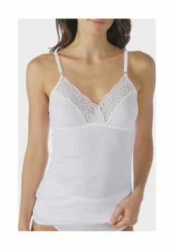 Mey Classic 2000 Unterhemd, Atmungsaktiv, Spitze, Für Damen WEISS