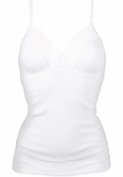 Mey Classic 2000 Unterhemd, Atmungsaktiv, Spitze, Für Damen WEISS -MEY Shop unnamed file 906