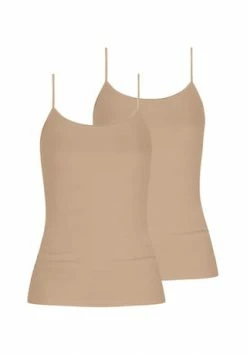 Mey Spaghetti Top 2er Pack Emotion Cream Tan